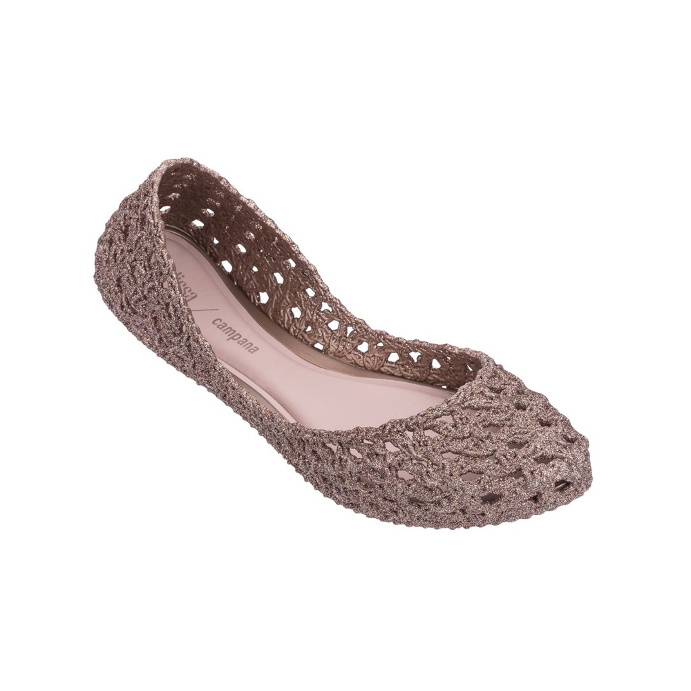 Melissa, Campana Crochet in Pink Glitter